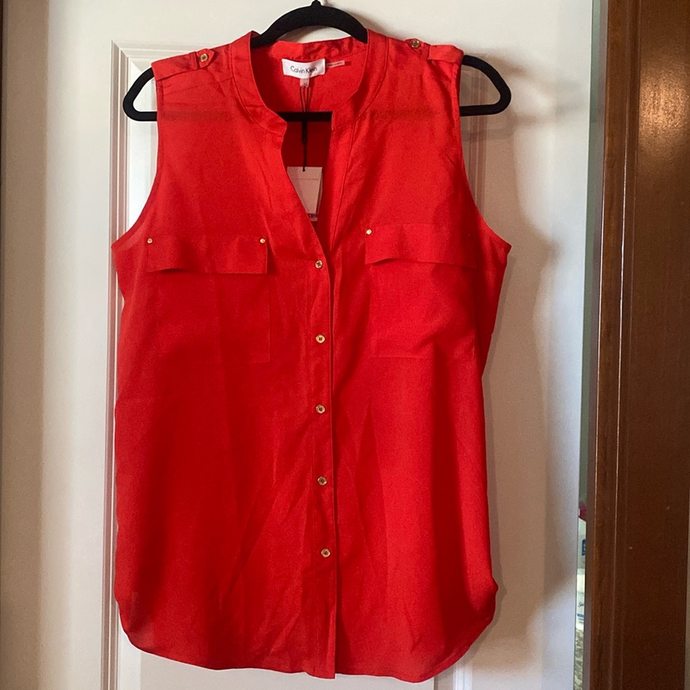 NWT Calvin Klein sleeveless top